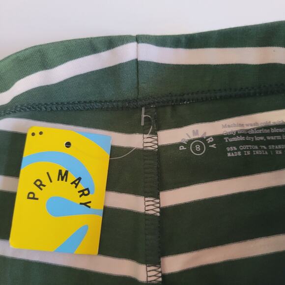 Primary Green Striped Leggings - Picture 4 of 7